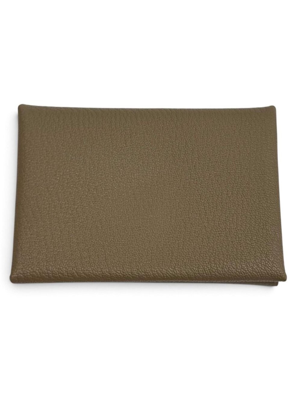 Hermes Calvi Duo Etoupe Chevre Sellier Bifold Wallet